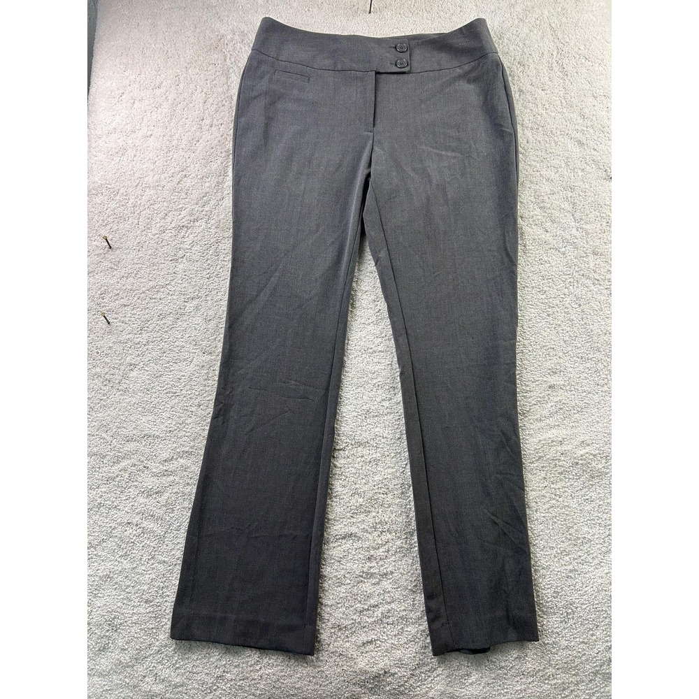 APT 9 Pants Womens‎ 10 Gray Modern Fit Straight Leg Work Office Career Stretch